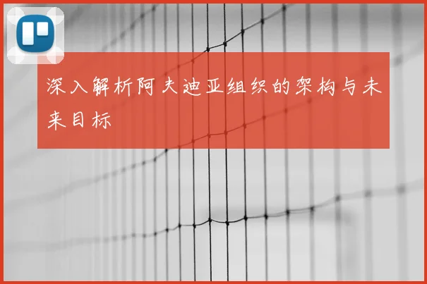 深入解析阿夫迪亚组织的架构与未来目标